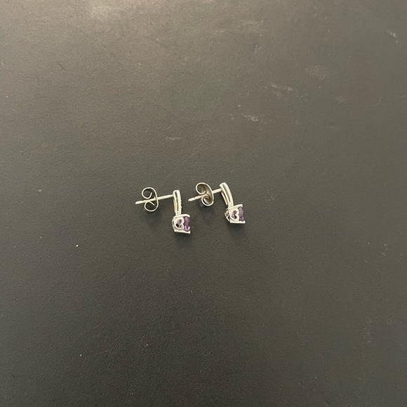 KAY Heart Drop Birthstone Earrings - Picture 9 of 11